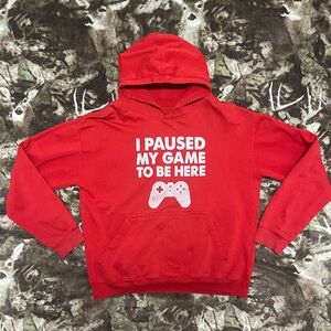 Red Badass Gaming Hoodie Y2K Vintage